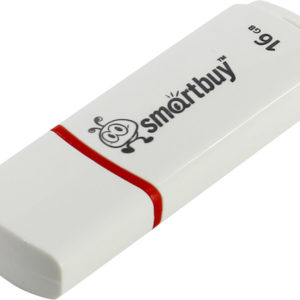 Флешка USB2.0 16GB SmartBuy Crown compact white